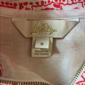 Lilly Pulitzer Pink and White Sweatshirt
